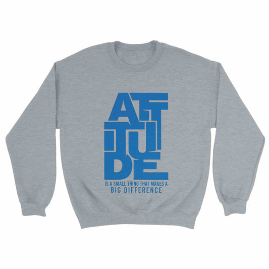 Attitude Unisex Grey Crewneck Sweatshirt - Odels Sports