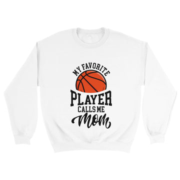 Favorite Player Basketball Mom Crewneck Sweatshirt