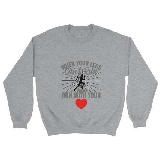 Run With Your Heart Unisex Crewneck Sweatshirt