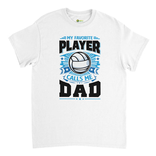 Favorite Player Volleyball Dad Crewneck T-shirt