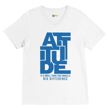 Attitude Unisex V-Neck T-shirt By Odels Sports Life