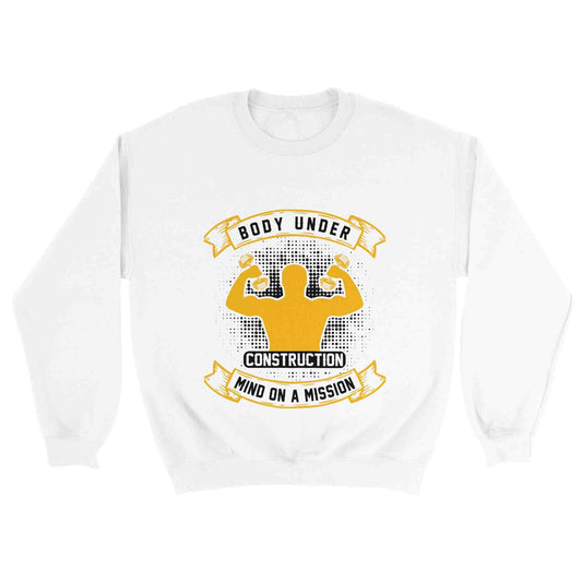 White Unisex Crewneck Sweatshirt