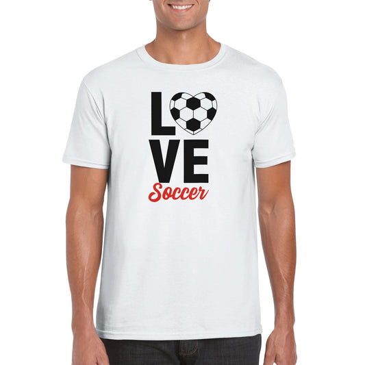 Love Soccer Unisex Crewneck T-shirt