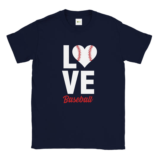 Love Baseball Unisex Crewneck T-shirt