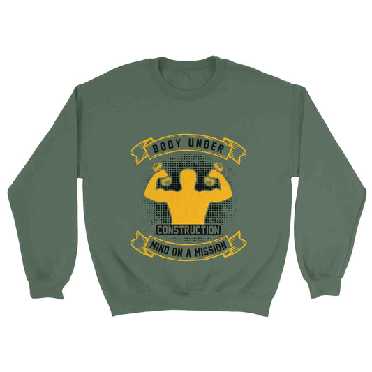 Military Green Unisex Crewneck Sweatshirt