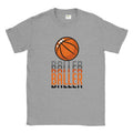 Baller Unisex Grey Crewneck T-shirt by Odels Sports Life