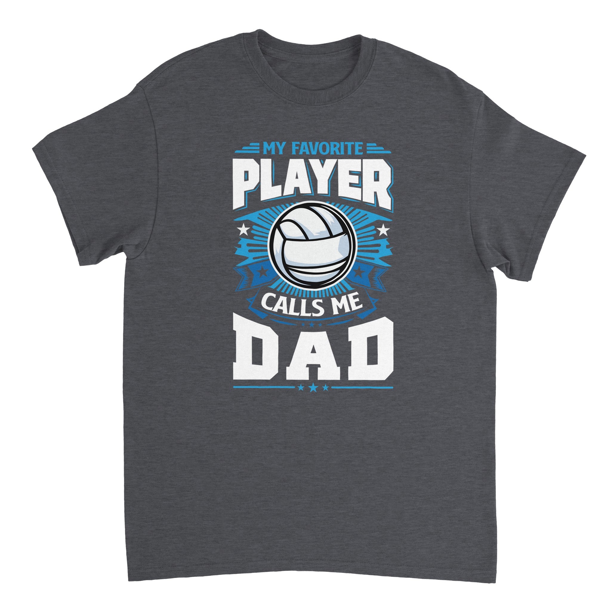 Favorite Player Volleyball Dad Crewneck T-shirt