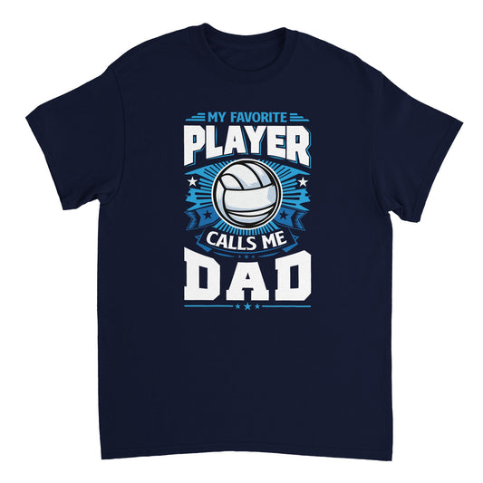 Favorite Player Volleyball Dad Crewneck T-shirt