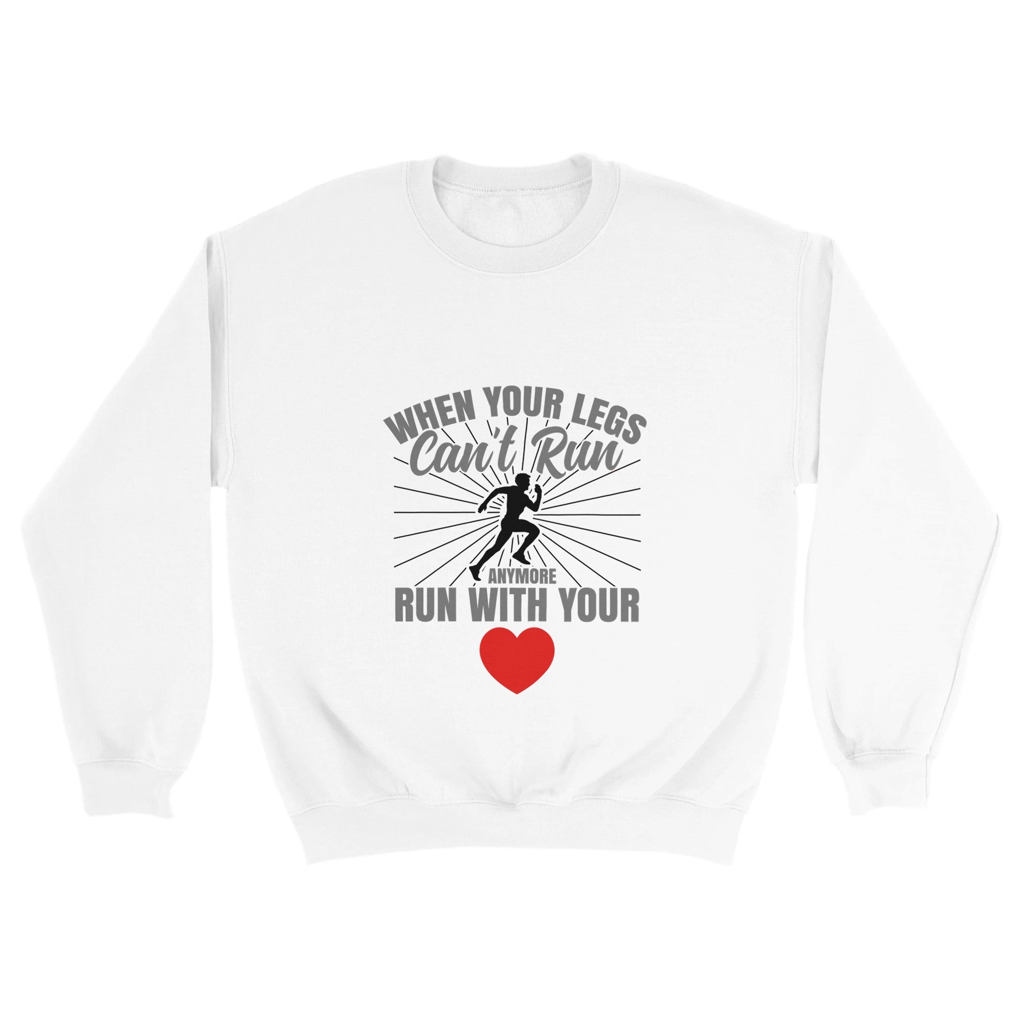 Run With Your Heart Unisex Crewneck Sweatshirt