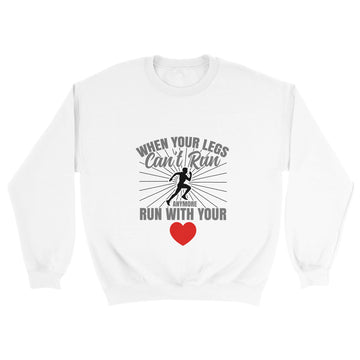 Run With Your Heart Unisex Crewneck Sweatshirt