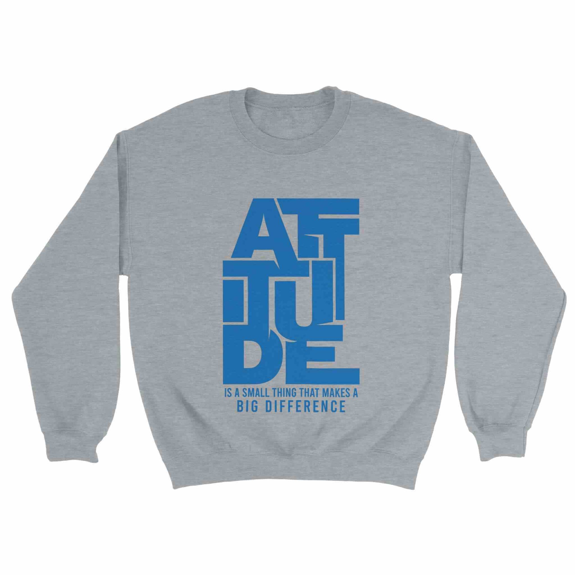 Attitude Unisex Grey Crewneck Sweatshirt - Odels Sports 