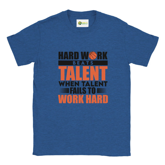 Hard Work Beats Talent Unisex Crewneck T-shirt