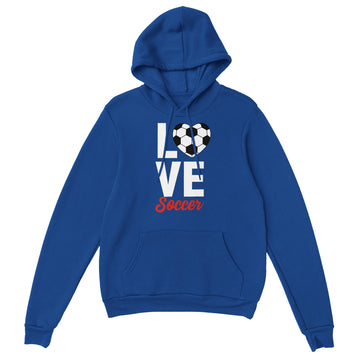 Love Soccer Pullover Hoodie