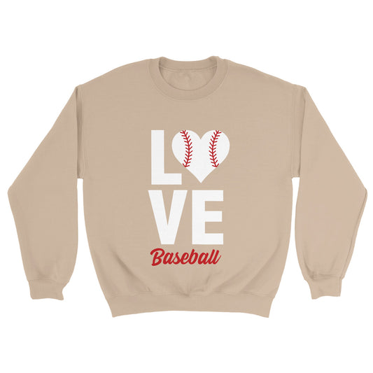 Love Baseball Unisex Crewneck Sweatshirt