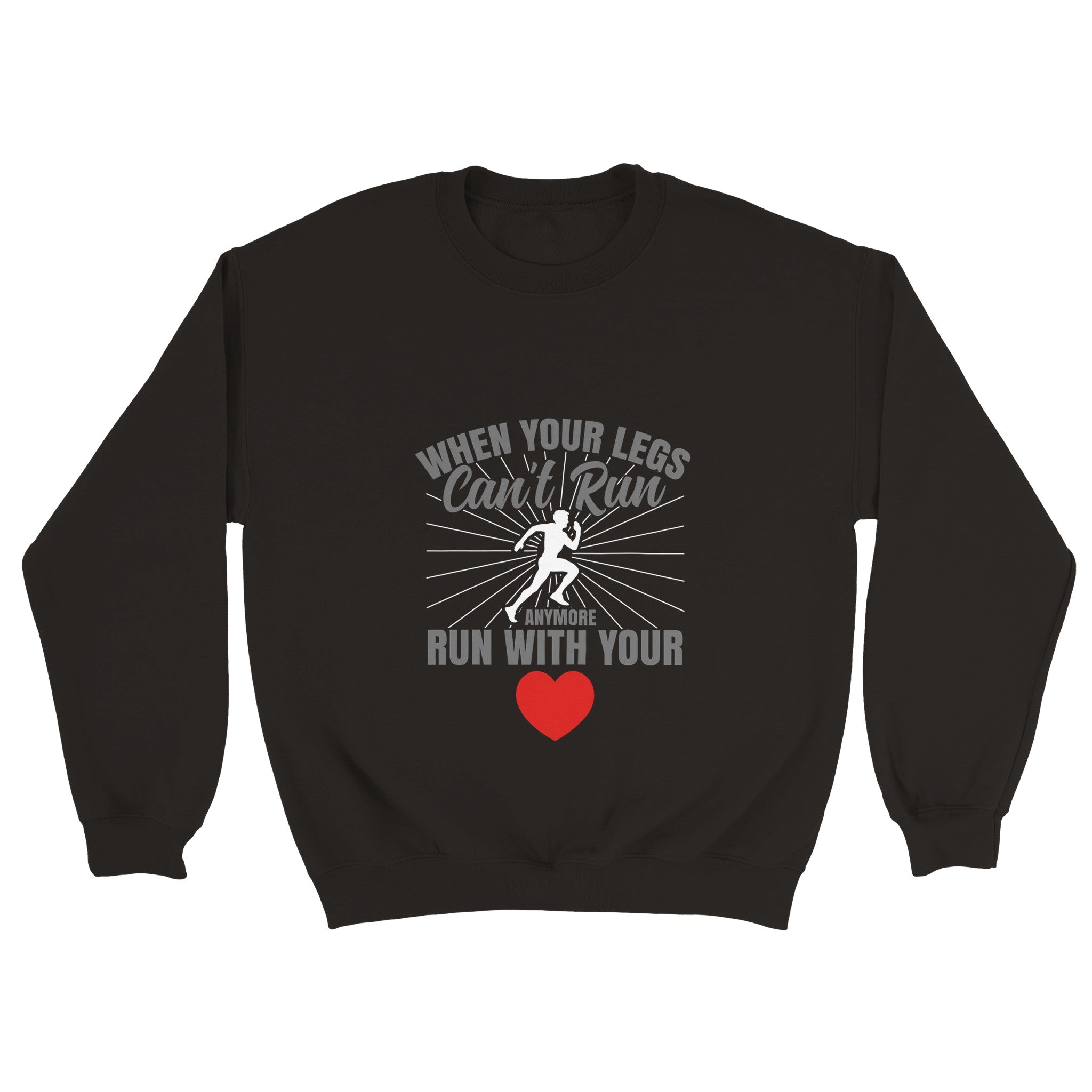 Run With your Heart Unisex Crewneck Sweatshirt