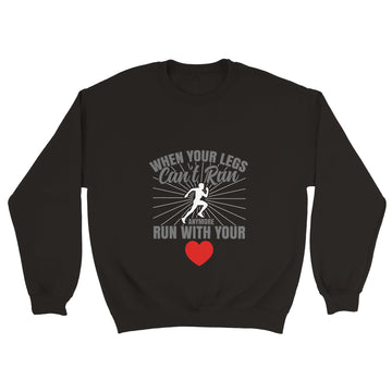 Run With your Heart Unisex Crewneck Sweatshirt