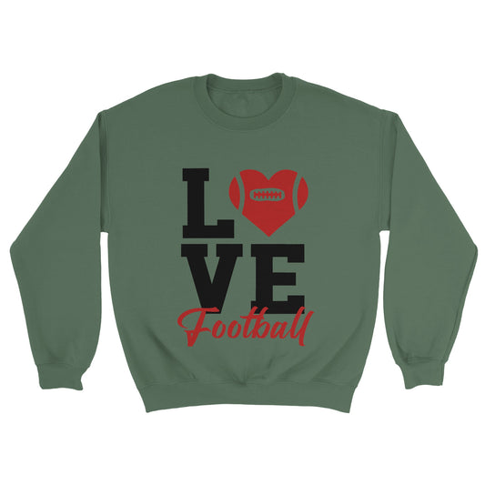 Love Football Unisex Crewneck Sweatshirt